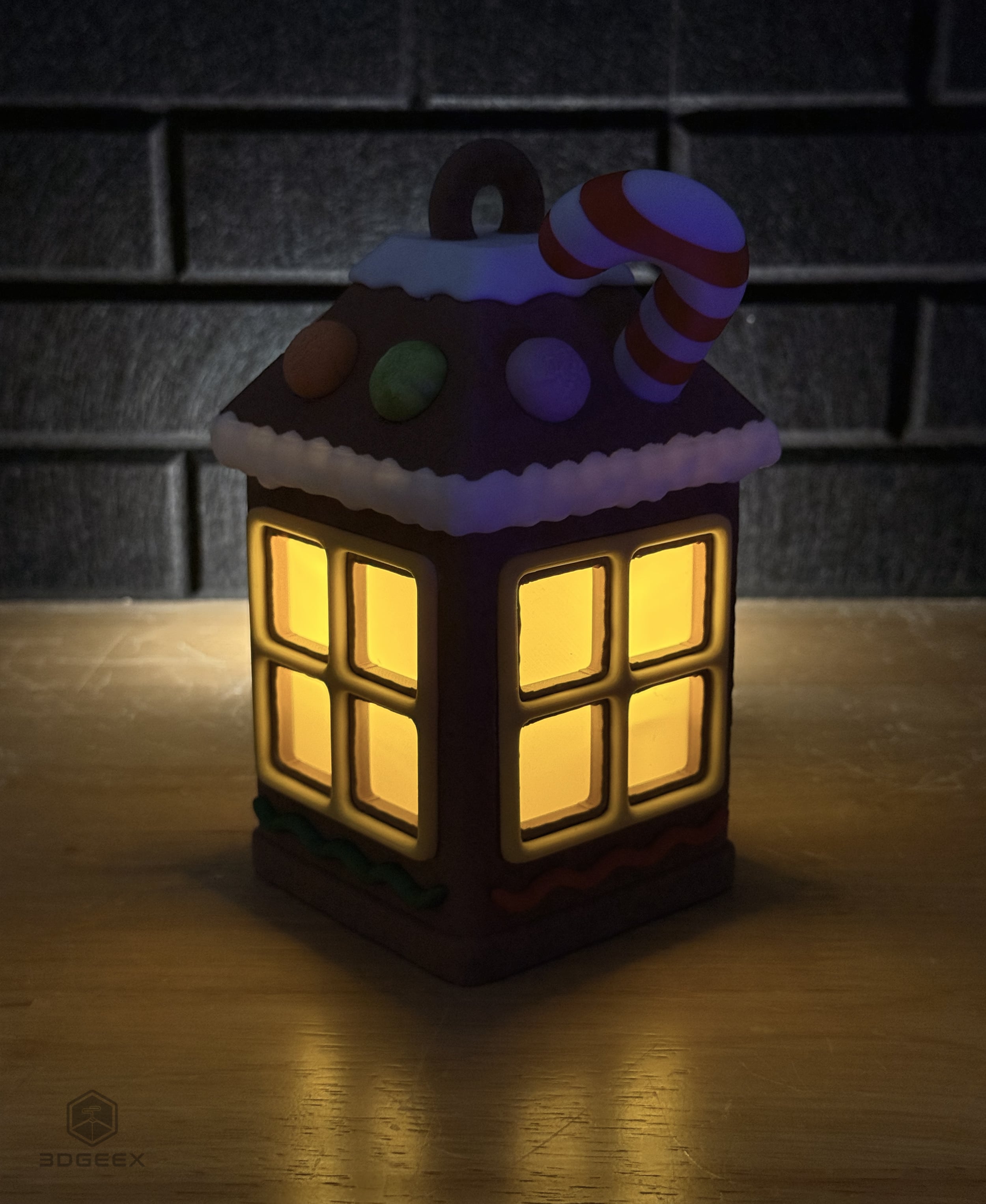 Gingerbread House Lantern 3d model