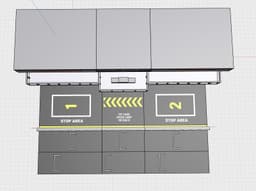 Nürburgring Pit Garage Diorama 1/64 Scale - LED Ready Display for Hot Wheels & Diecast 3d model