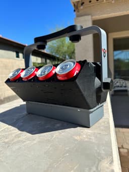 V8 ENGINE CAN COOLER **NOW WITH 8 CYL** EASY TO PRINT AND USE 3d model