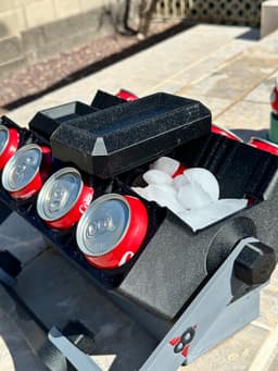 V8 ENGINE CAN COOLER **NOW WITH 8 CYL** EASY TO PRINT AND USE 3d model