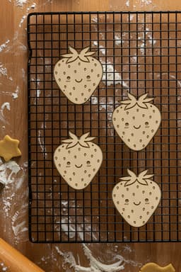Strawberry Cookie Cutter, Biscuit Cutter 3d model