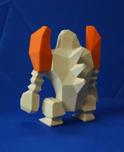 Regirock Low Poly Pokemon 3d model
