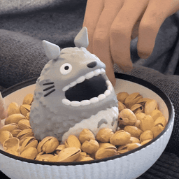 Totoro Snack Bowl, for popcorn, peanuts and pistachios! 3d model