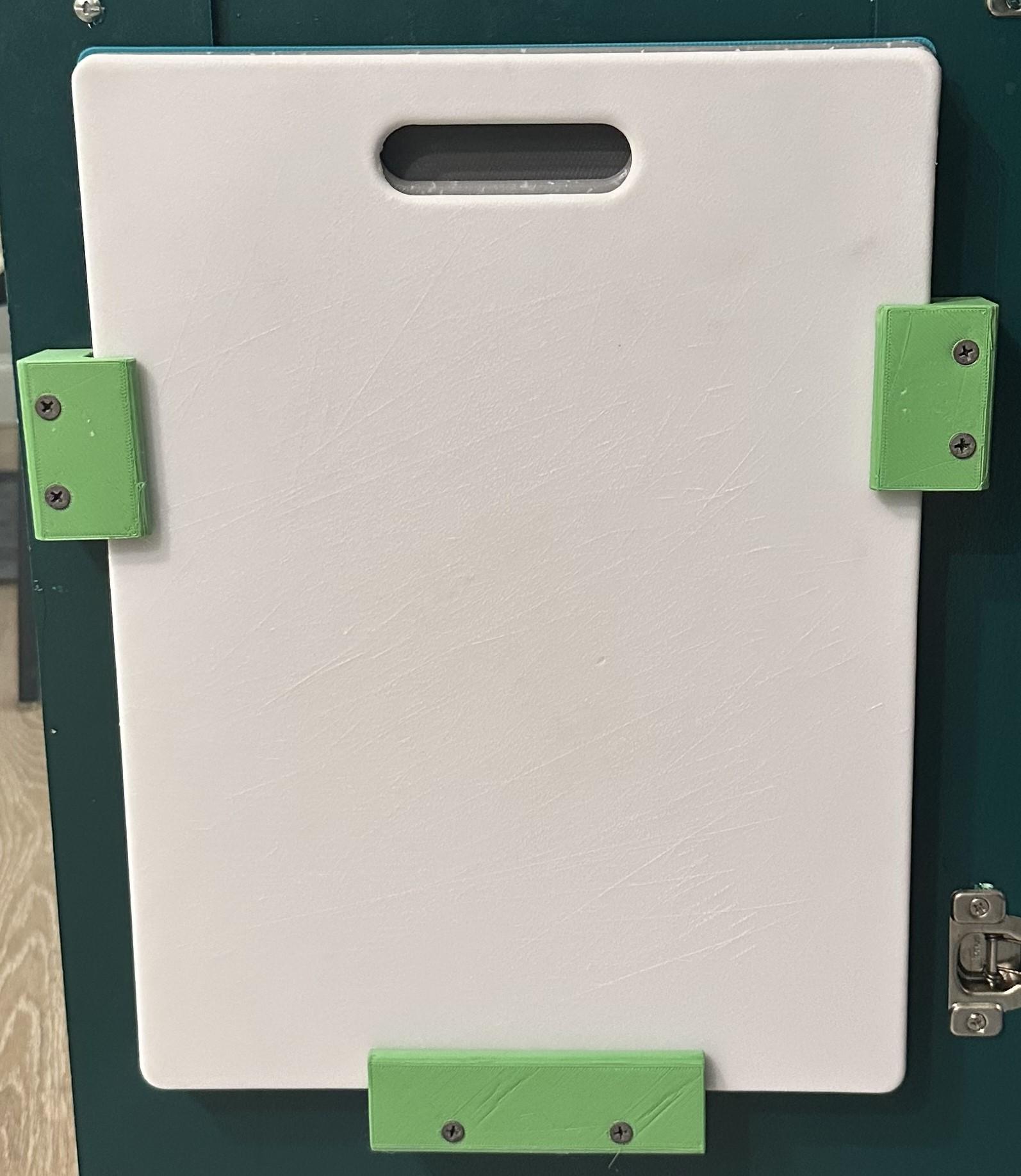 cutting board holder for door/wall 3d model