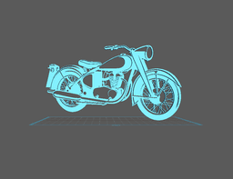 AJS - Model 18 Wall Art 3d model