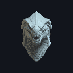 Garnon v6 Action Figure Head 3d model