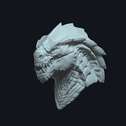 Garnon v6 Action Figure Head 3d model