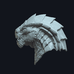 Garnon v6 Action Figure Head 3d model