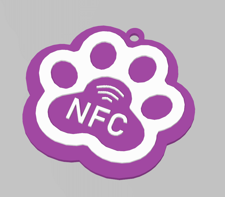 Tag with NFC Cat Dog and more 3d model