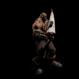 Orc Warrior with Dragon Tooth Hammer v2 3d model