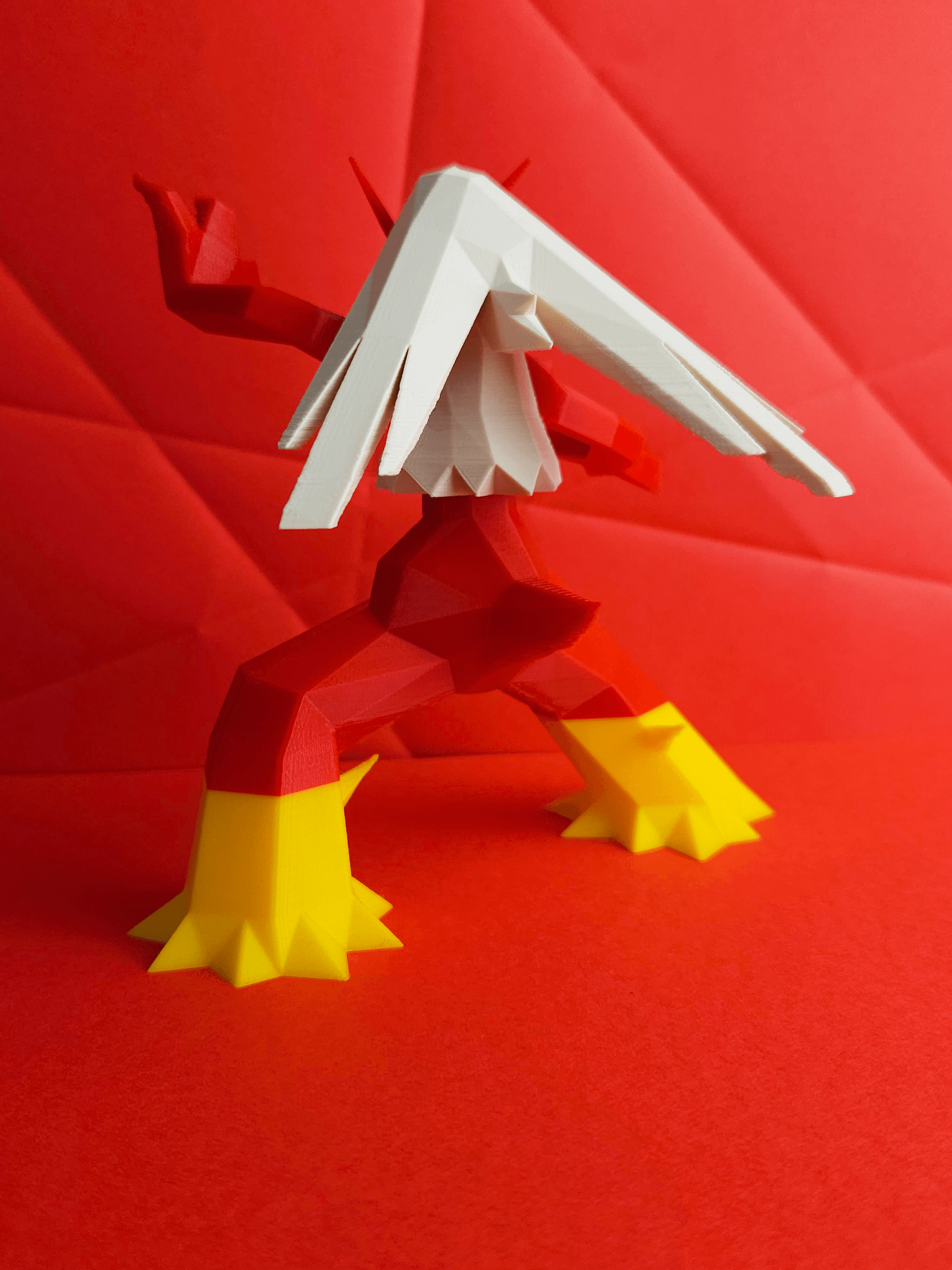 Blaziken Low Poly Pokemon 3d model