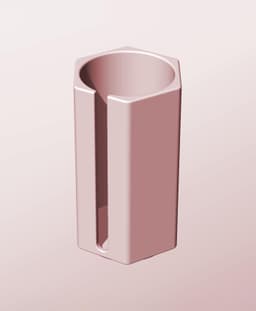 CH68-140-S Stackable slotted bin box module for creative decor 3d model