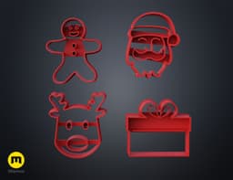 Christmas cookie cutters Vol.2 3d model