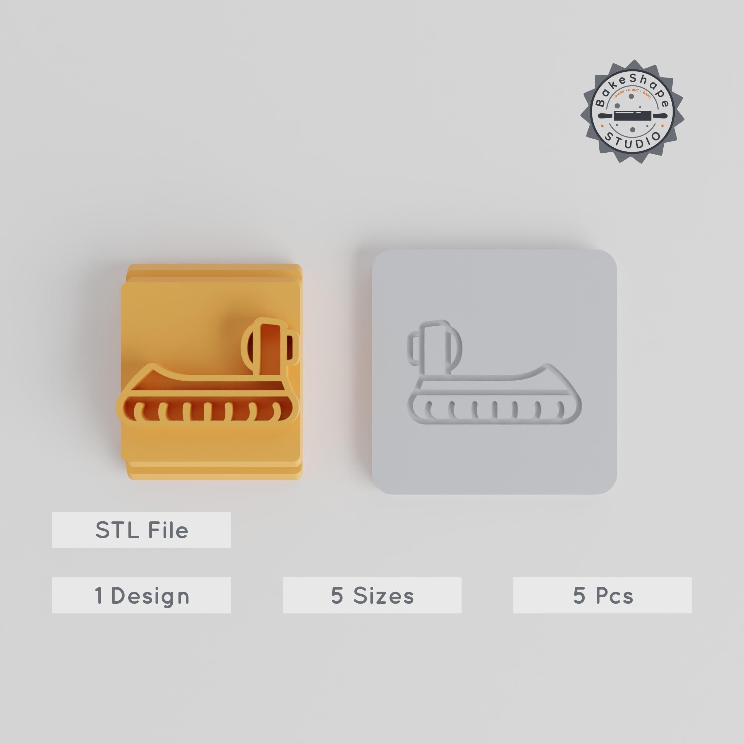 Hover Craft Stamp Tile Set, 5 Sizes (20-40mm), Perfect for Clay, Cookies & Fondant PRODUCT_3333 3d model