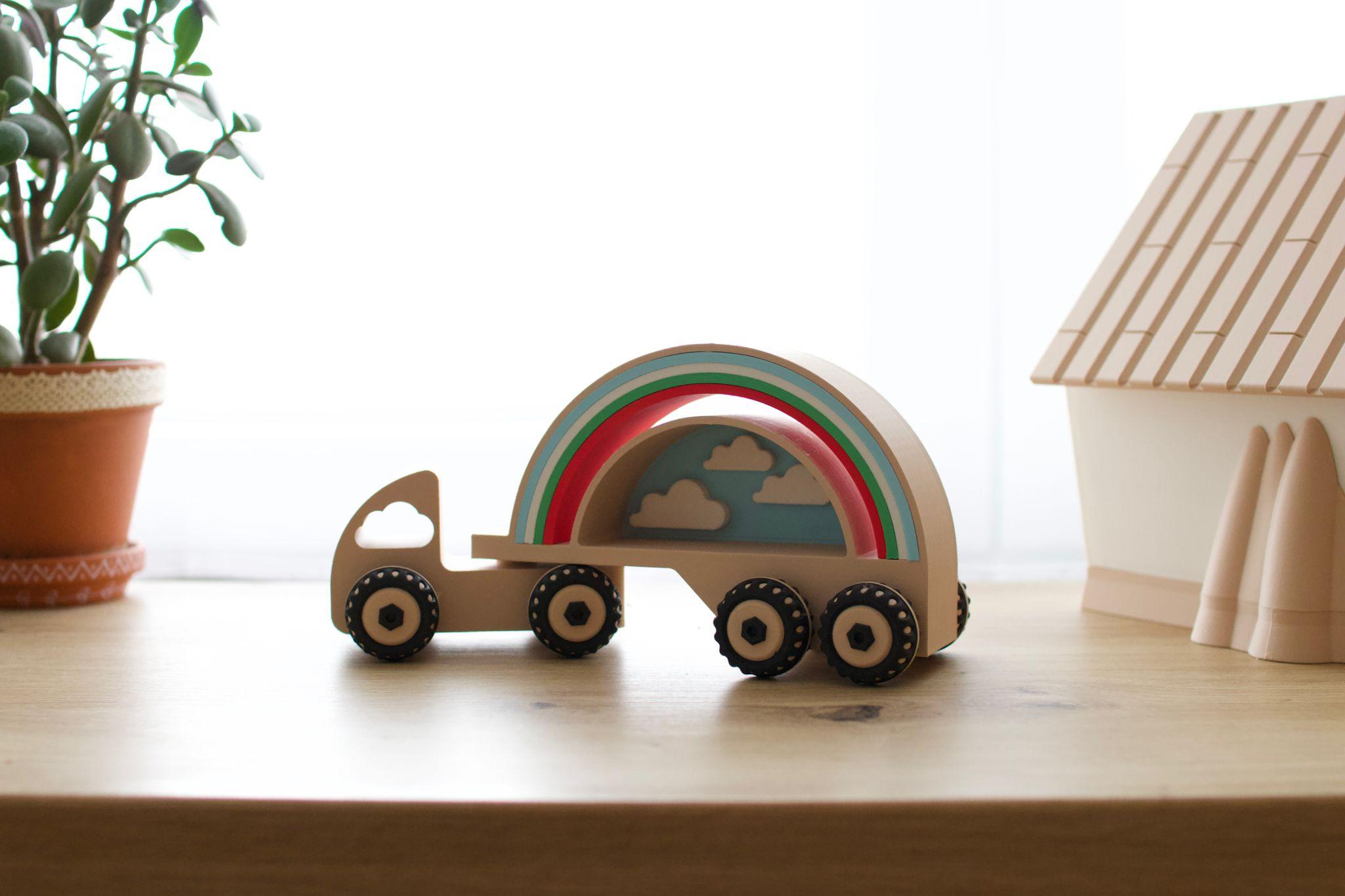 Toy Truck Rainbow  3d model