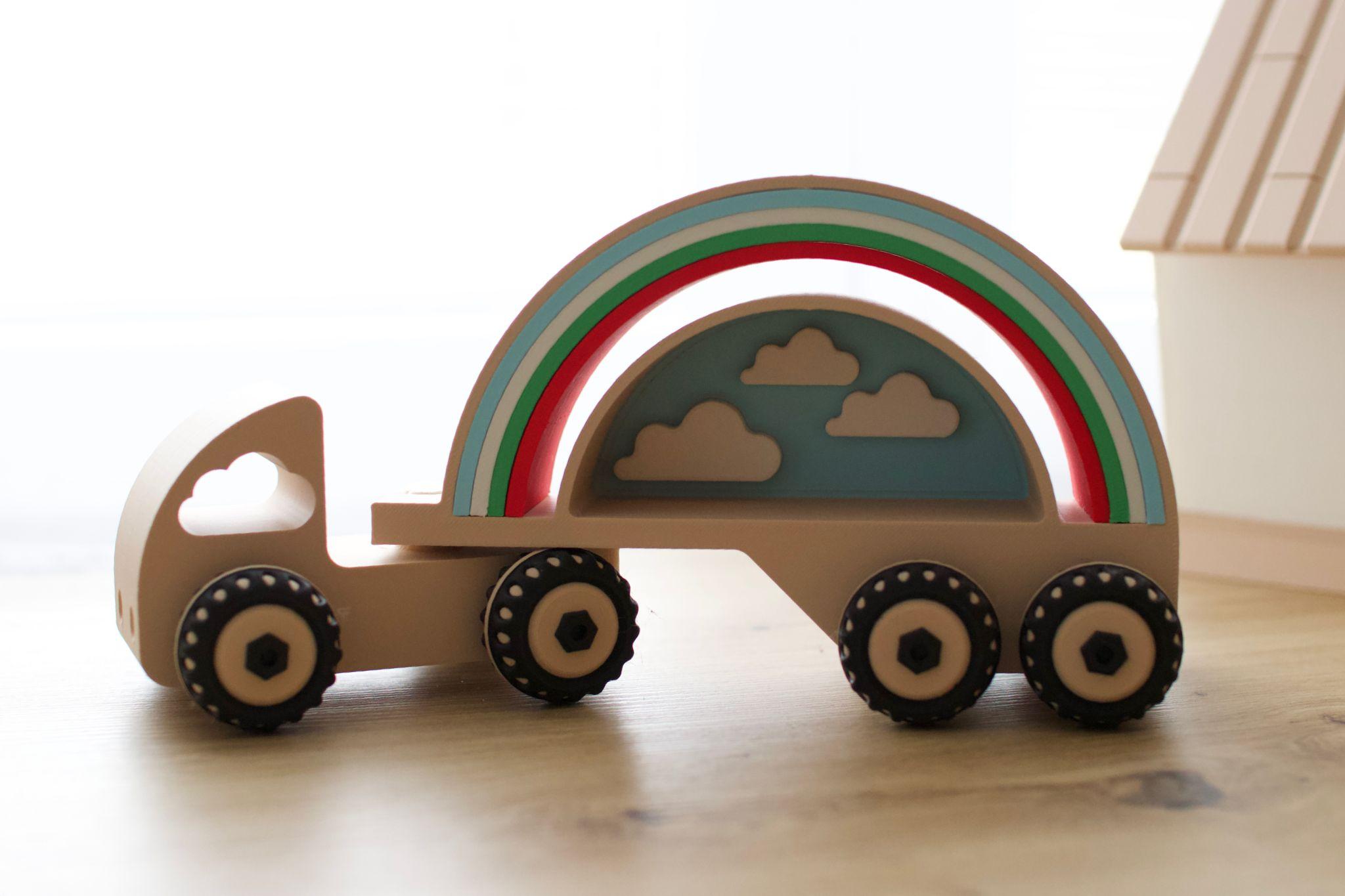 Toy Truck Rainbow  3d model