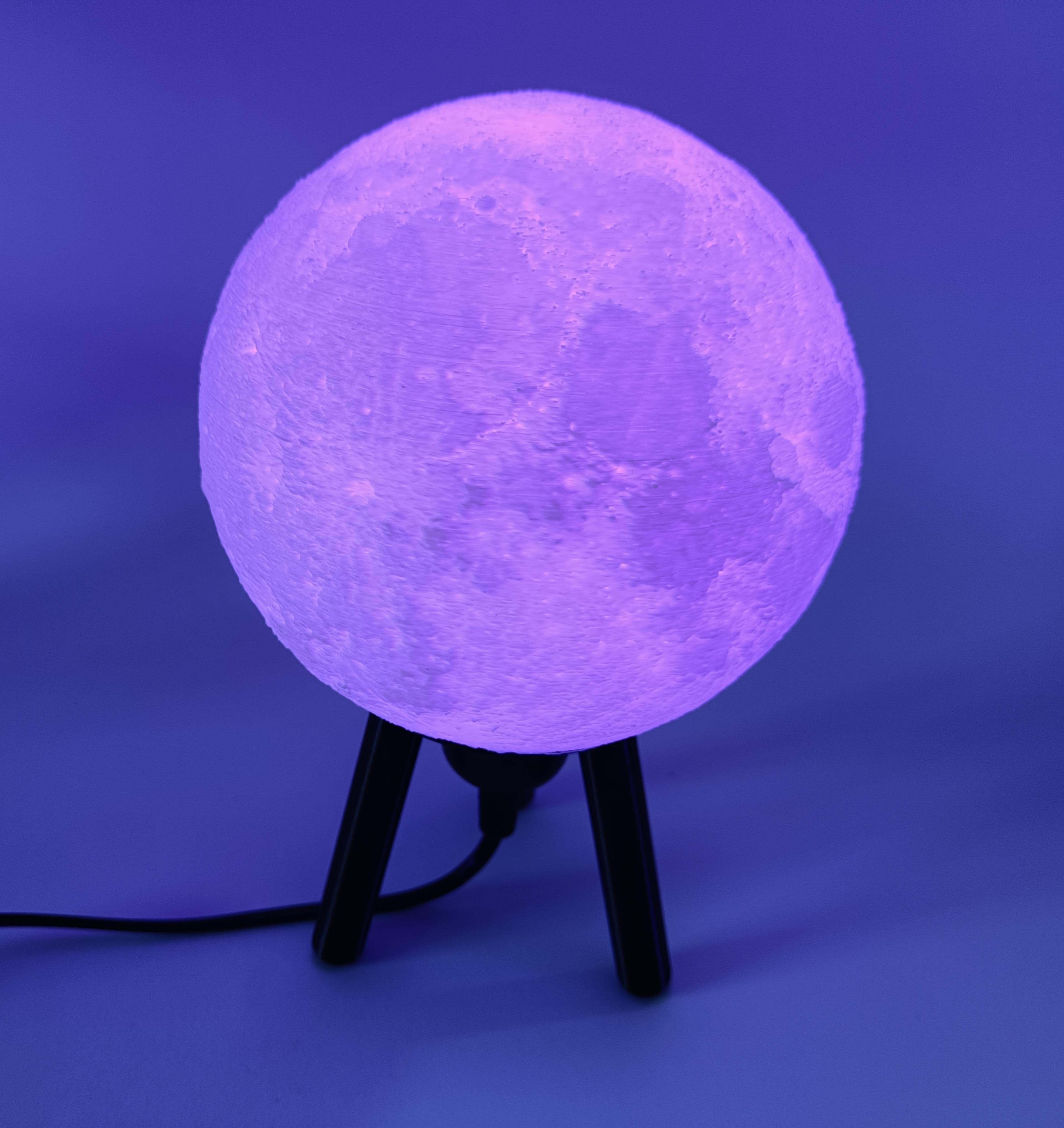 Hybrid Hanging/Desk Moon Lamp 3d model