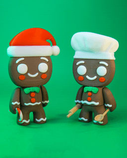 Gingercrumb - Festive, Articulated Gingerbread! 3d model