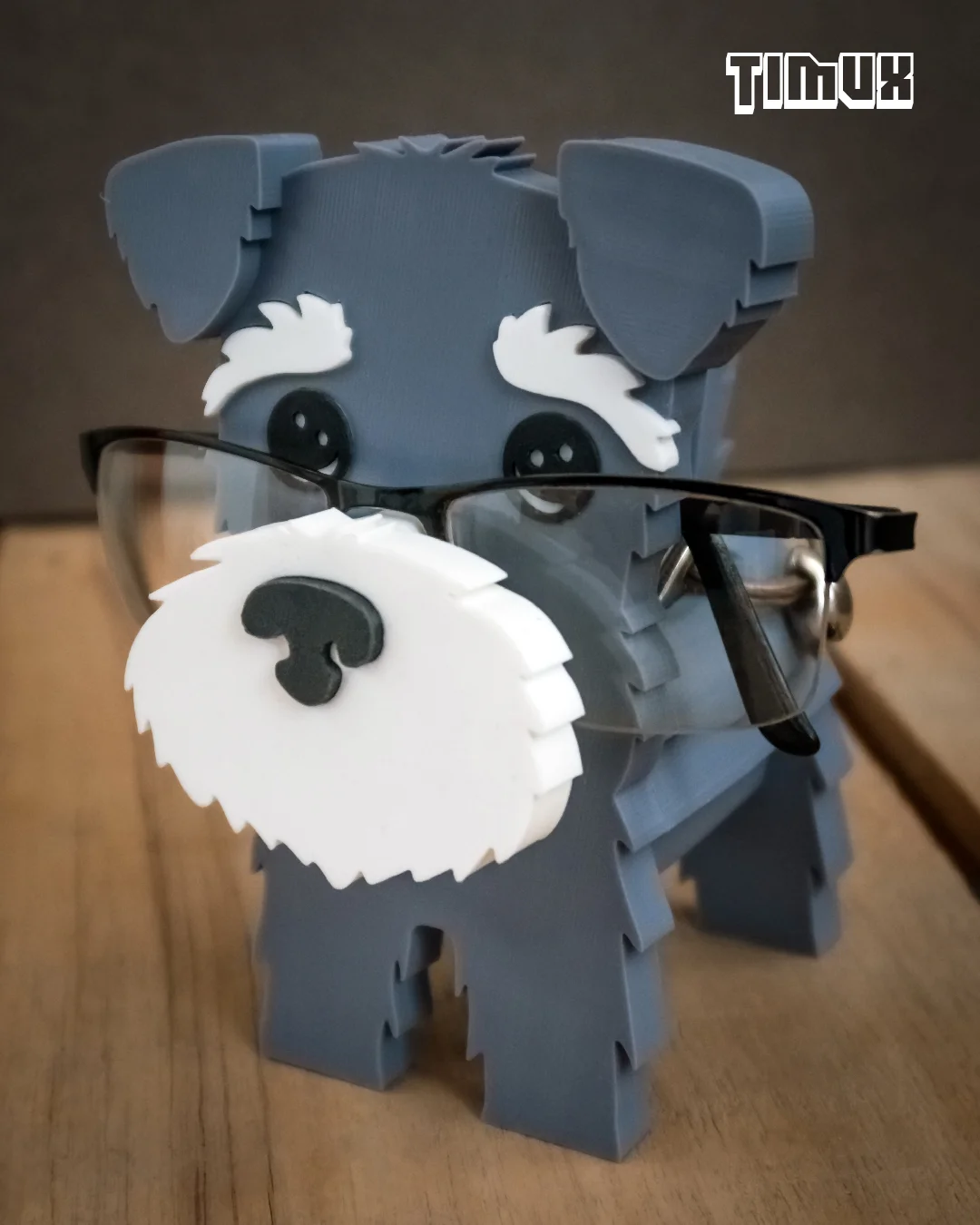 SCHNAUZER GLASSES HOLDER 3d model
