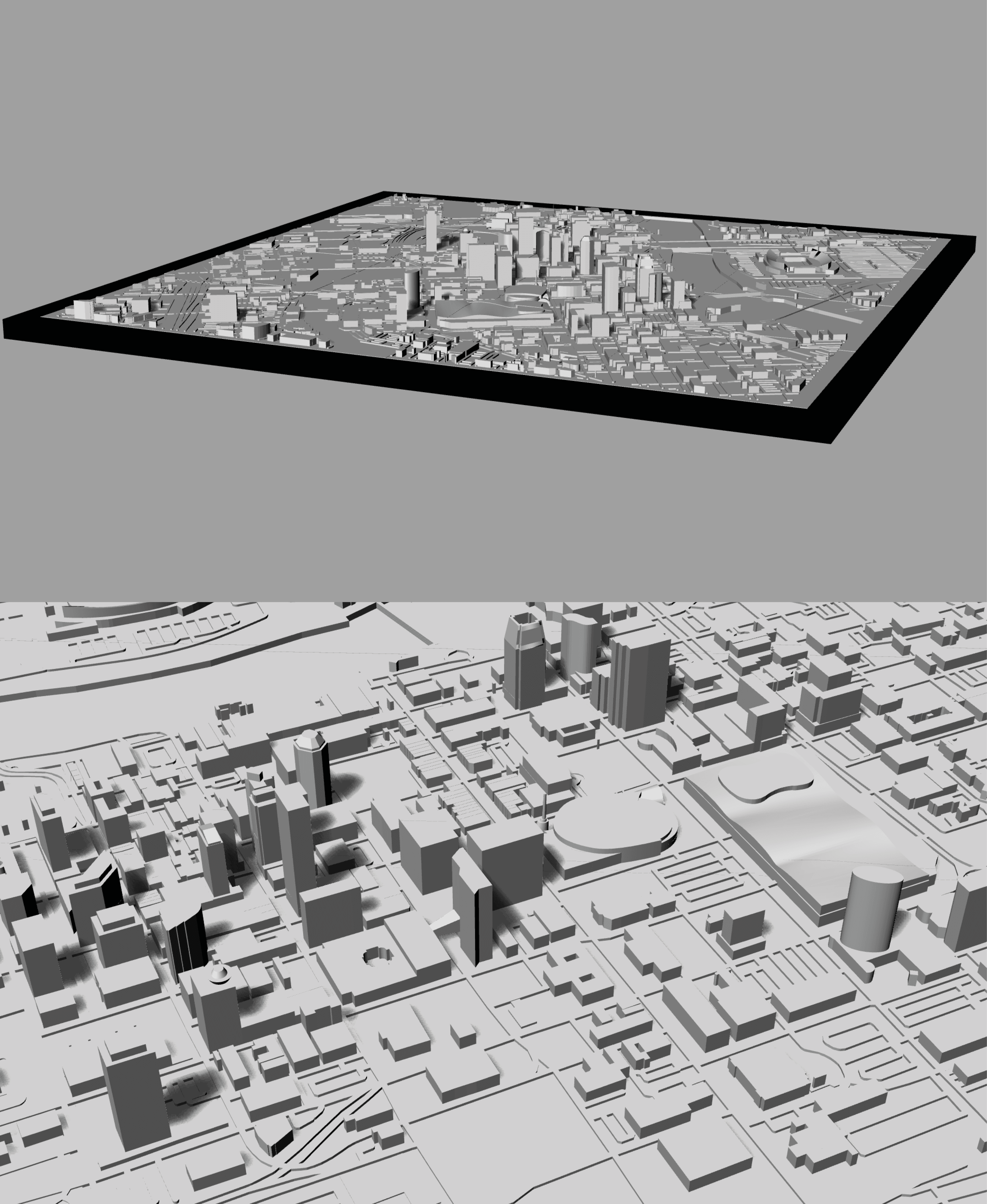 NASHVILLE, Skyline 3d map 3d model