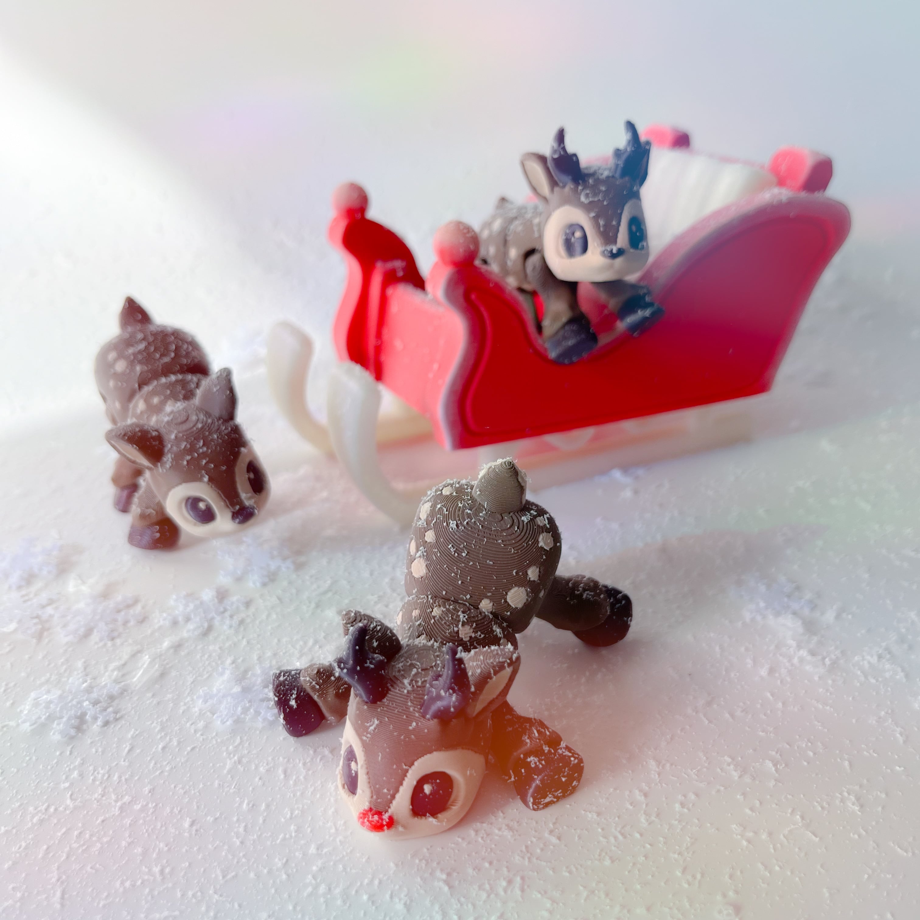 Deer Flexi and Sleigh 3d model