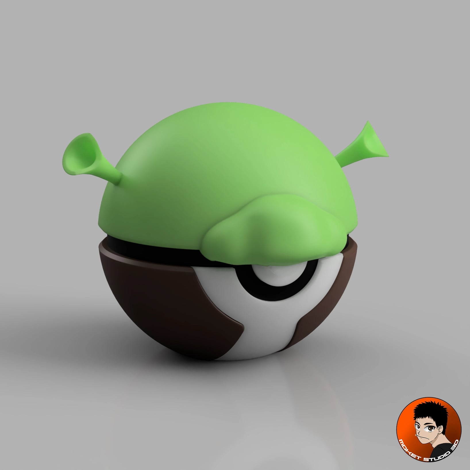 Shrek Pokeball 3d model