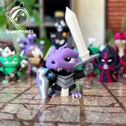SuperPrints Starter Pack - Easy Multicolor FDM RPG Minis (No supports) 3d model