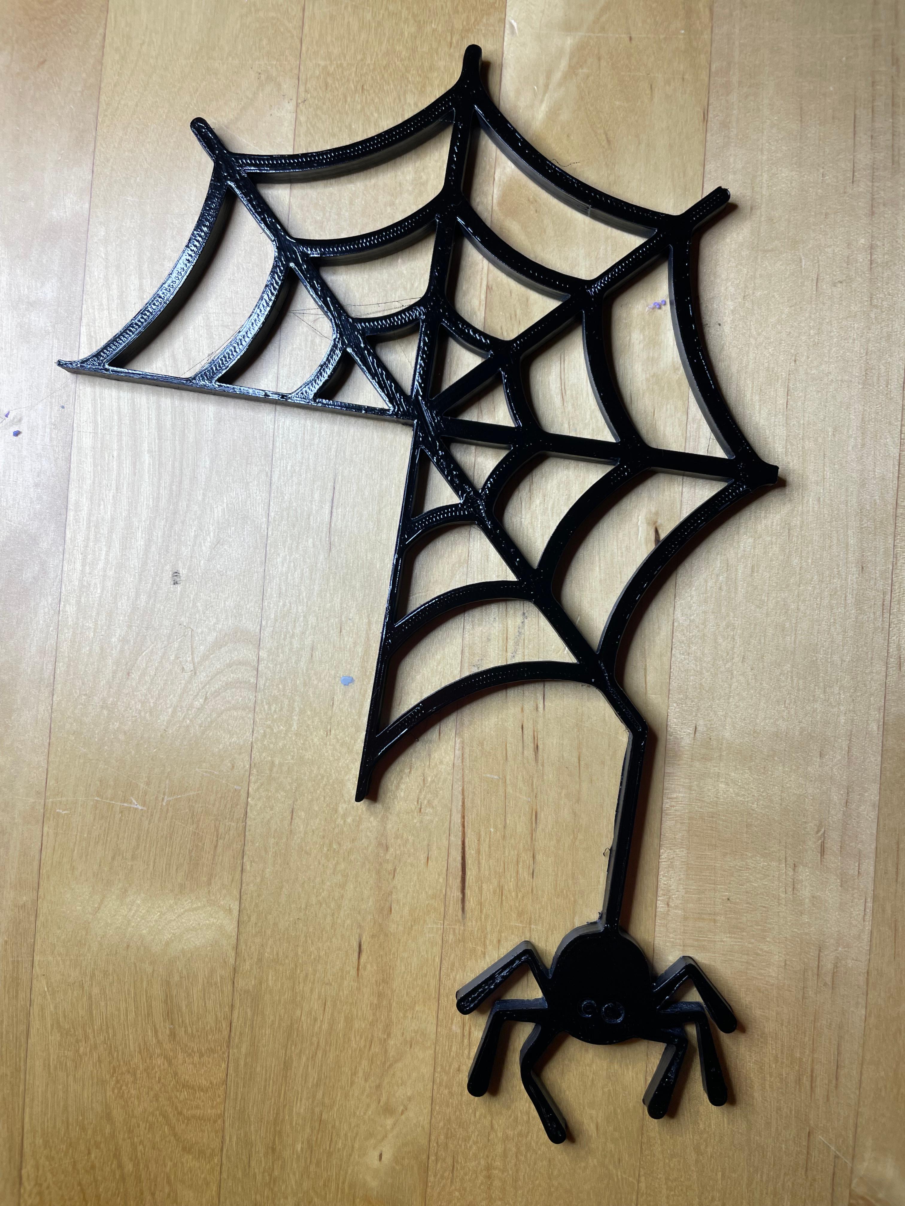 Spider web door hanger 3d model