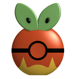 Applin Pokeball / Pokémon Go Plus + Protective Case 3d model
