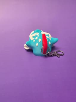 Fu Dog with Mohawk Keychain 3d model