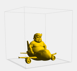 Trump on his new Qatar jet 3d model