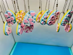 Easter Egg 8 Key Chain Assortment 3d model