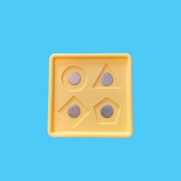 Shape Sorting Toy Fridge Magnet 3d model