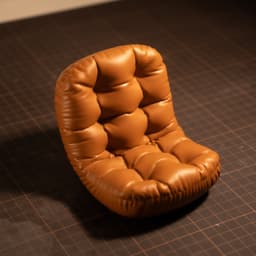Puffy Lounge Couch 3d model