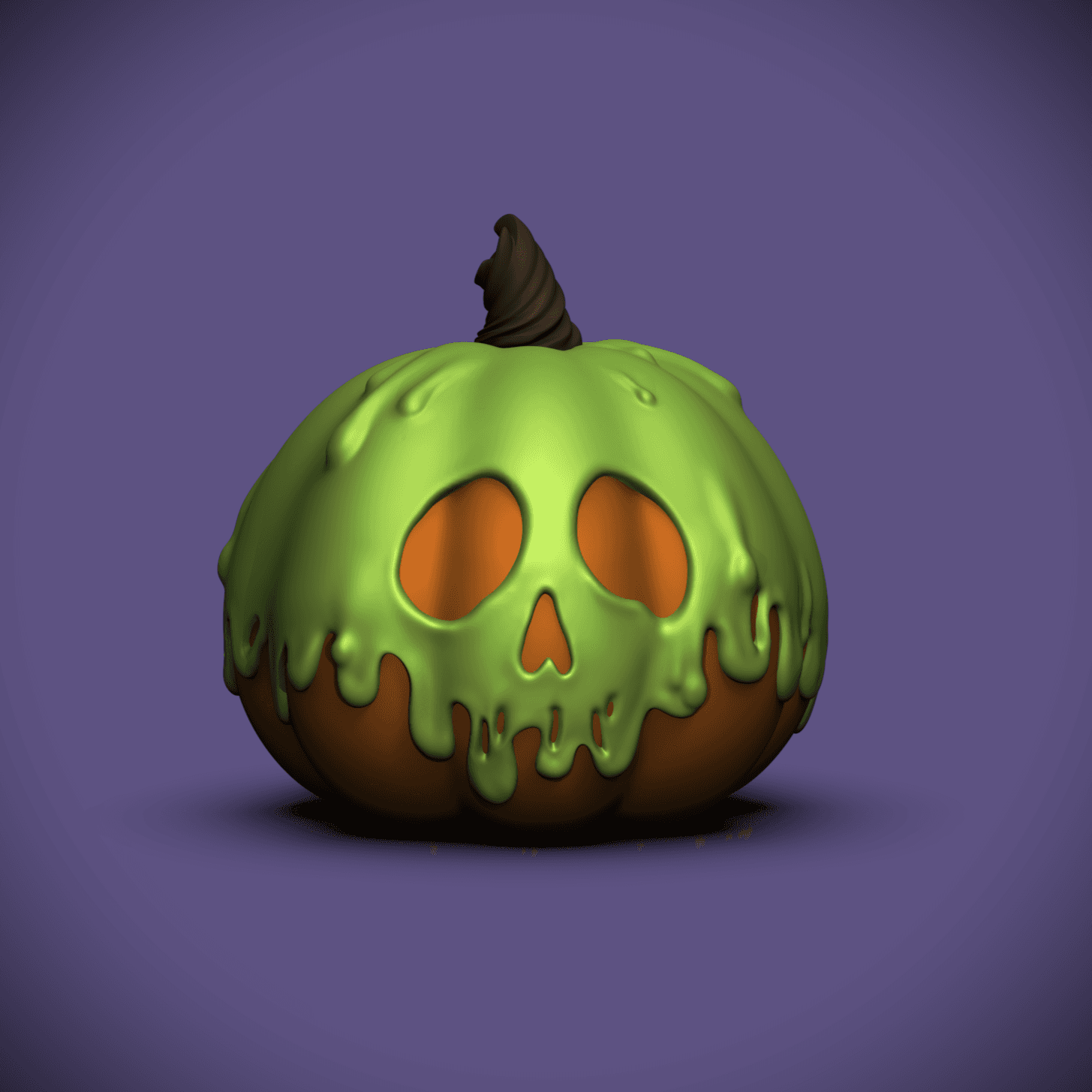 Poison Pumpkin (+Bambu 3mf Files) 3d model