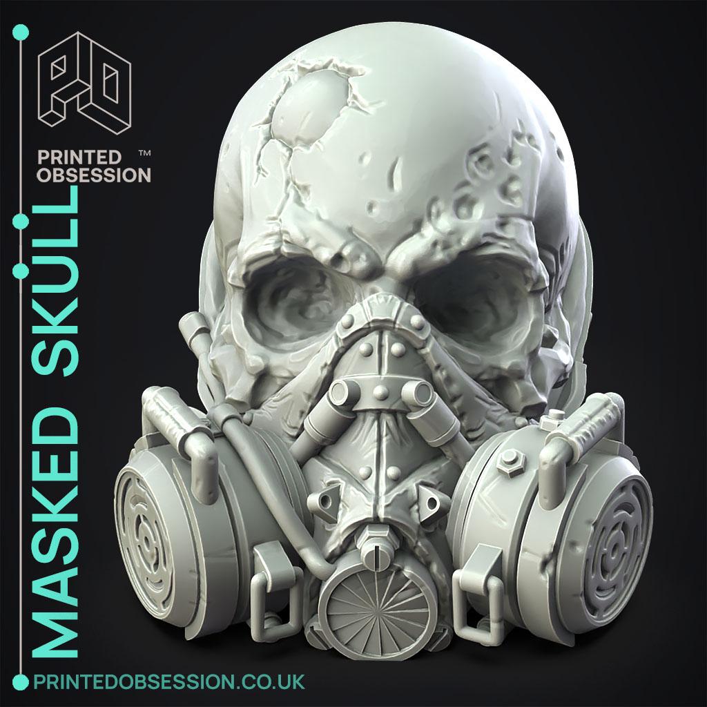 Masked Skull - Decoration 3d model