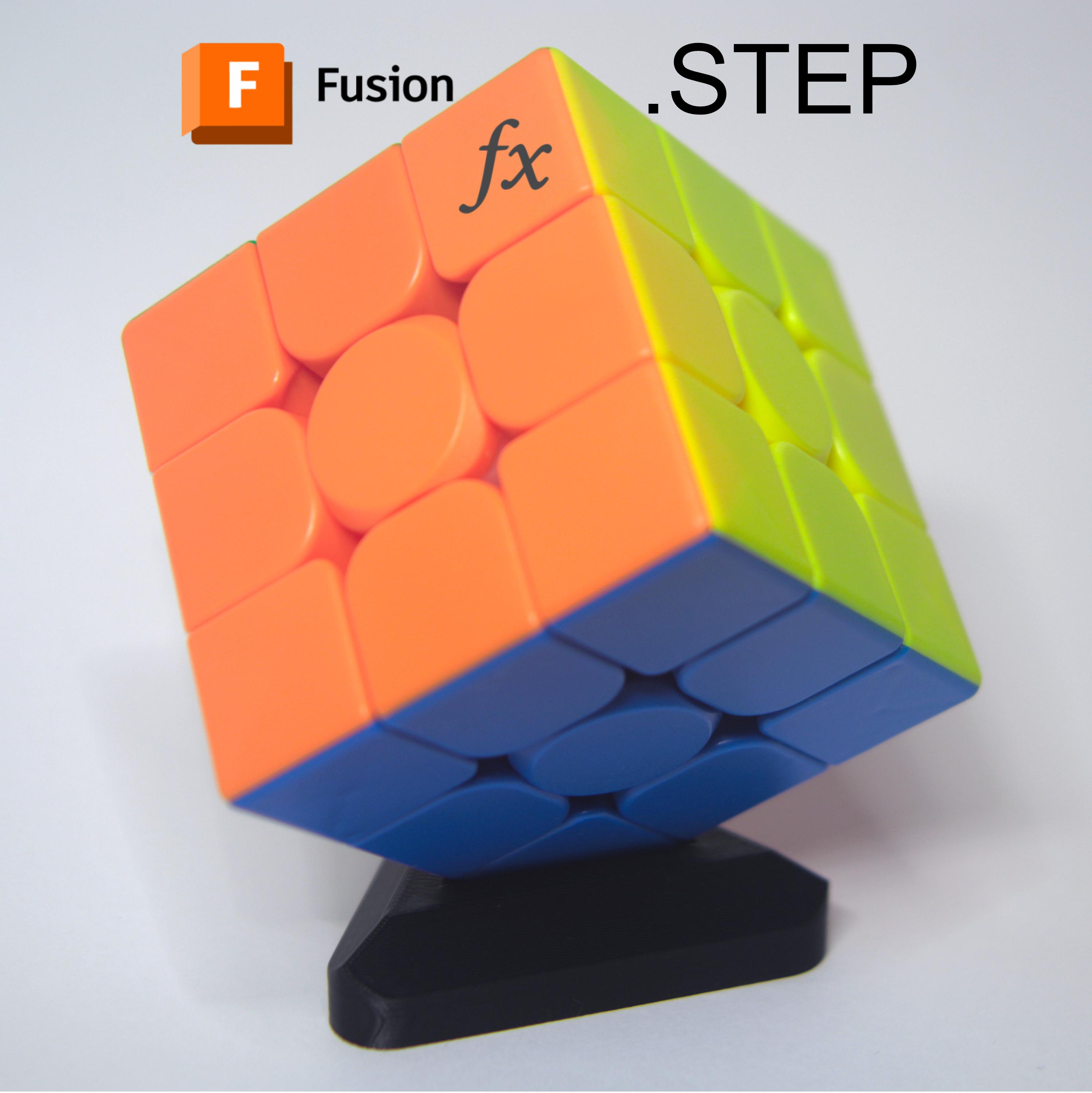 Rubik's Cube Podium Display Stand 3d model