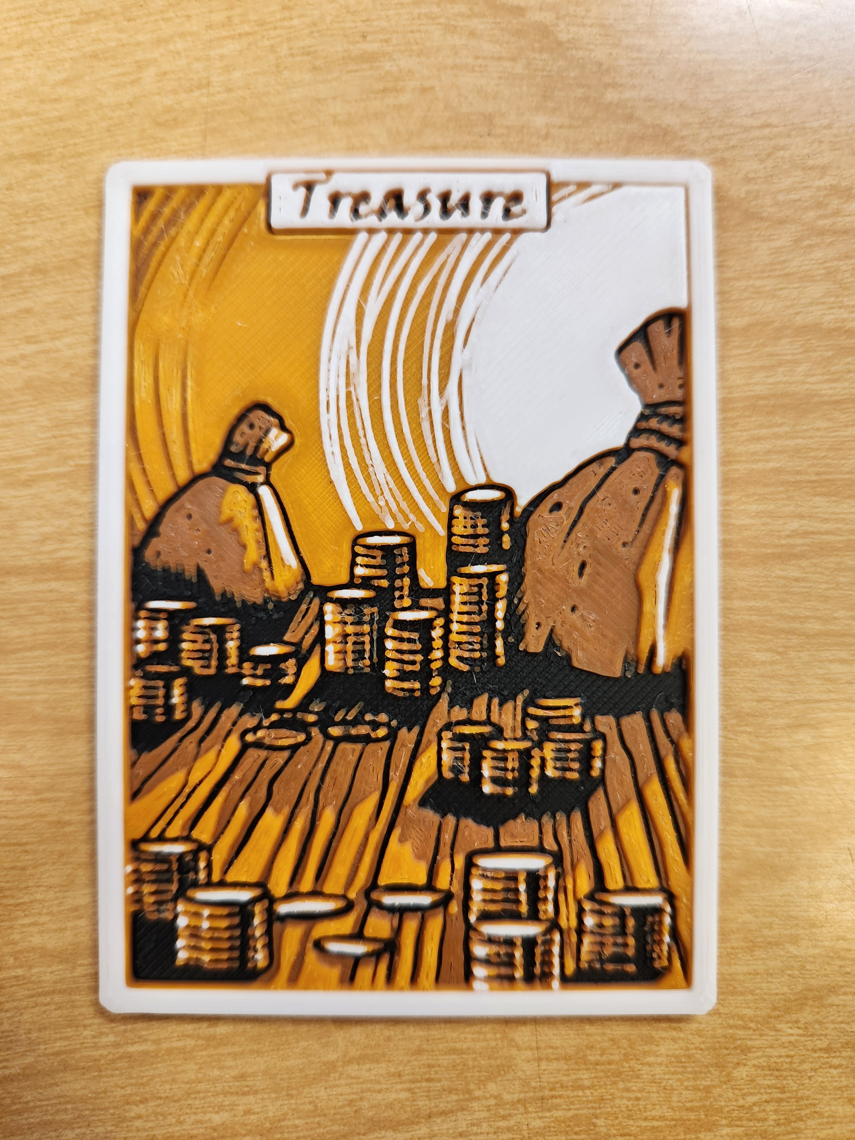 MTG treasure token hurforge 3d model