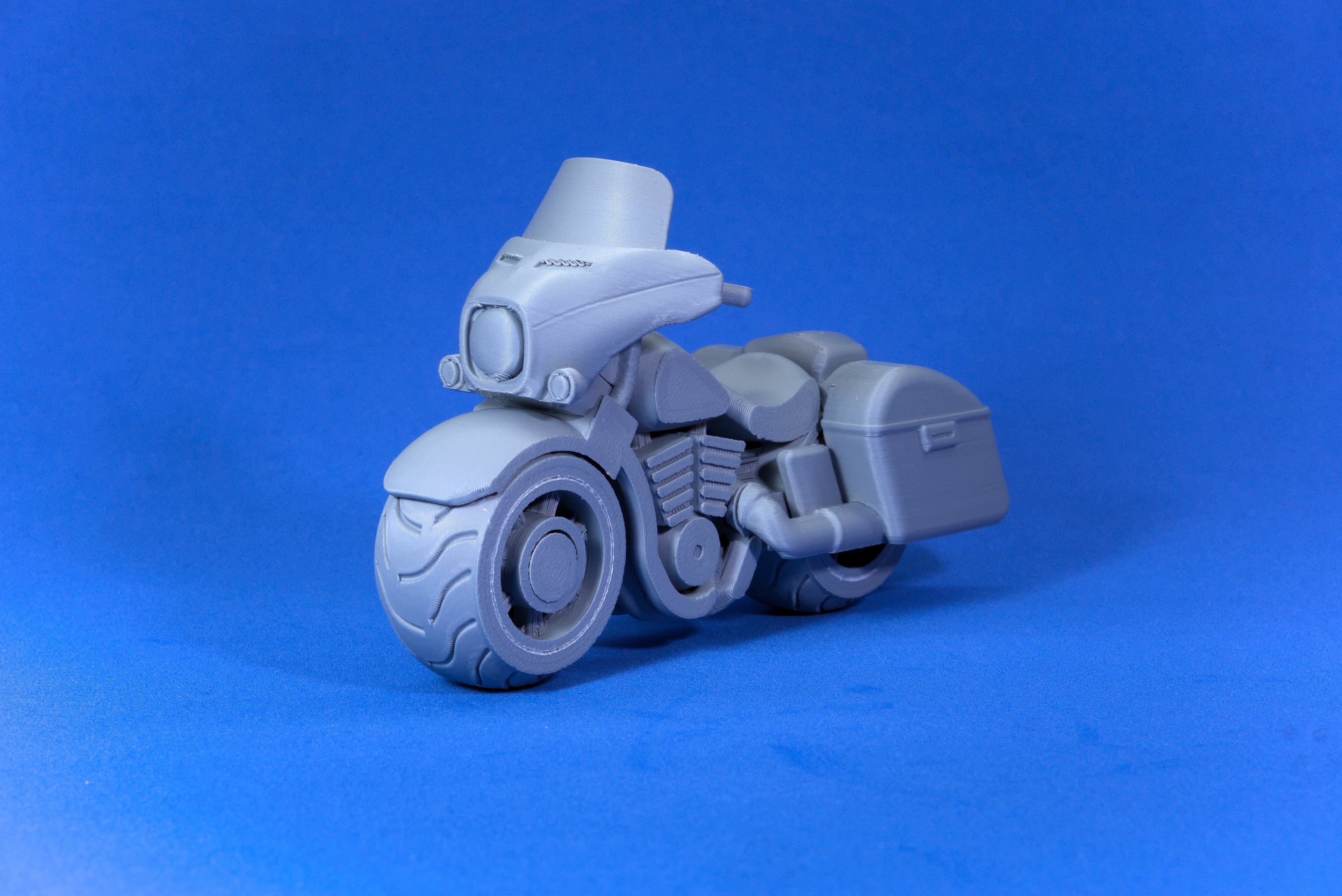 Bagger Motorcycle - Print in place 3d model
