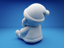 Laughing Santa Clay Style – Cute Christmas 3D Printable Figure 3d model