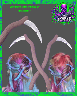 Scyth Hair Pin 3d model