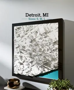 Detroit, MI - L & XL 3d model