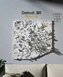 Detroit, MI - L & XL 3d model