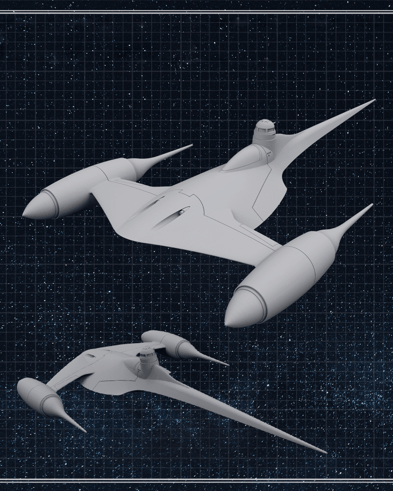Royal Naboo N-1 Starfighter - Star Wars 3d model