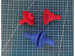Pass through barb fitting for flexible watercooling tube (ID 6mm x 8mm OD) 3d model