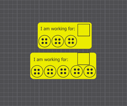 Student reward cards Lego style 3d model