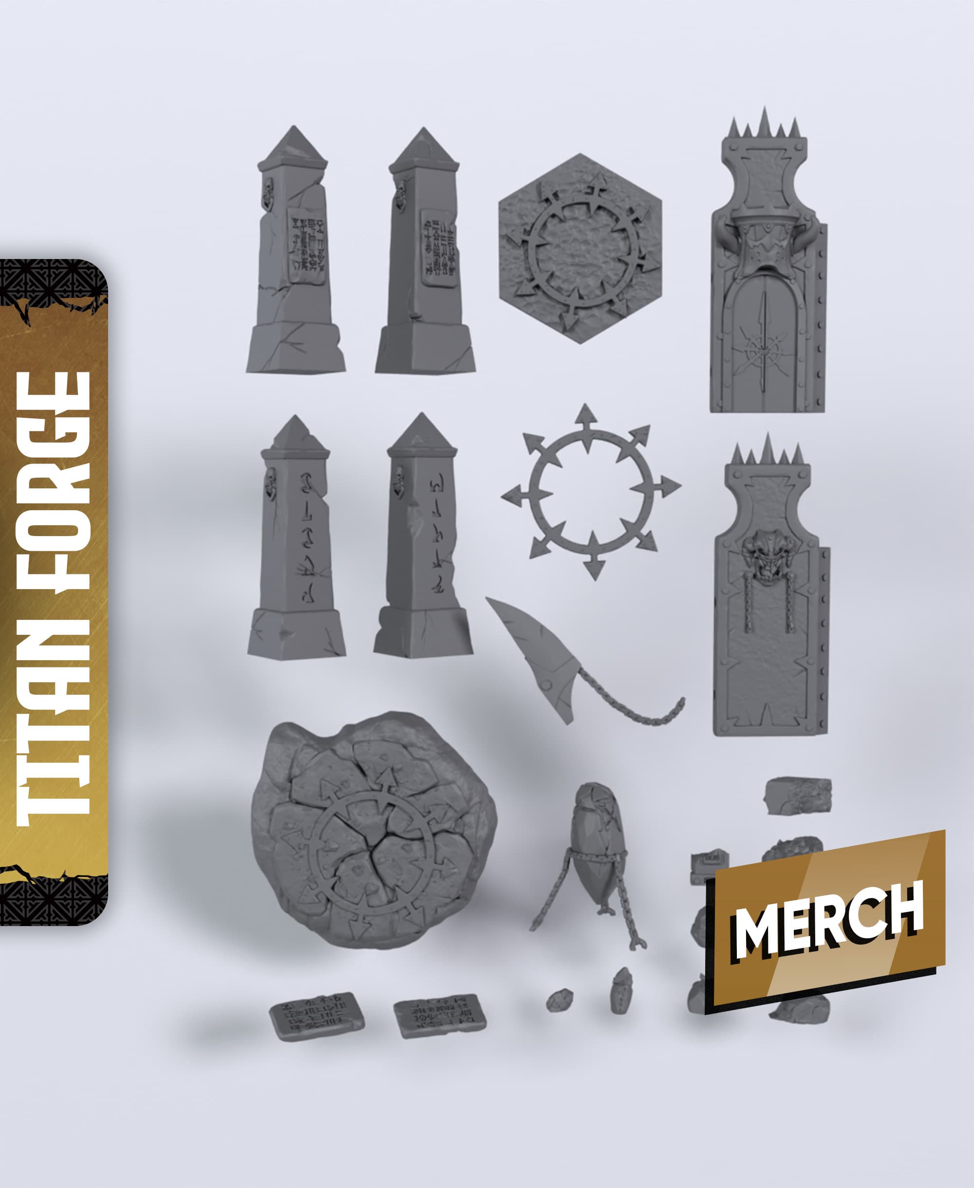 Kashan Vra Terrain - With Free Dragon - 5e DnD Inspired for RPG and Wargamers 3d model