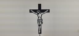 Jesus On Cross 2D Wall Art.3mf 3d model