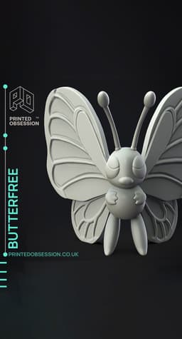 Butterfree - Pokemon - Fan Art 3d model