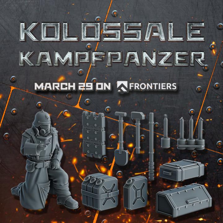 Kolossale Kampfpanzer project promo bits set 3d model